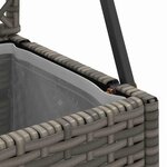 vidaXL Jardinière Gris 105 x 30 x 170 cm Métal