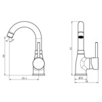 EISL Mitigeur de lavabo FUTURA chrome