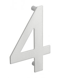 THIRARD - Chiffre 4 à visser inox H.100mm - THIRARD