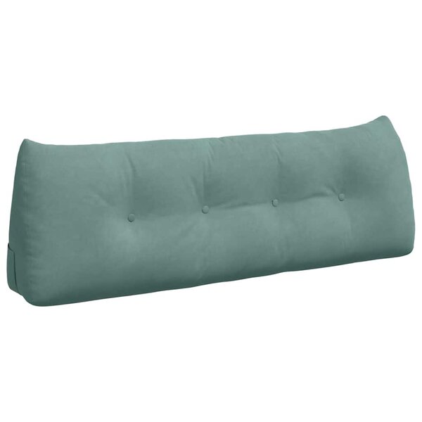 vidaXL Coussin de Dos Vert Mer 140 x 24 x 50 cm Velours