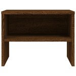 vidaXL Table de chevet Chêne marron 40x30x30 cm Bois d'ingénierie