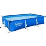 Bestway piscine tubulaire - steel pro - rectangulaire - l3 00 x l2 01 x h0 66 m