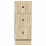 vidaXL Cadre de lit avec rangement avec tiroir Chêne Sonoma 100 cm