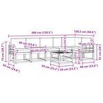 vidaXL Ensemble de canapés d'extérieur 7 Pièces Blanc et anthracite