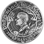 Pièce de monnaie en Argent - Cuivre 2000 Francs g Millésime 2024 DRAGON AND DRAGON