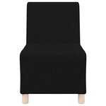 vidaXL Unité de Sofa Modulaire Sans Accoudoirs 2 Pièces Noir