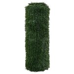vidaXL Clôture Artificielle Vert foncé 1 x 4 m PVC et Acier