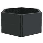 vidaXL Jardinière anthracite PP