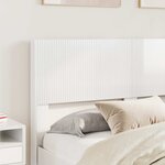 vidaXL Tête de lit Blanc brillant PB