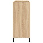 vidaXL Armoire à disques chêne sonoma 84 5x38x89 cm bois d'ingénierie
