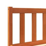 vidaXL Cadre de lit cire marron 90x200 cm bois de pin massif