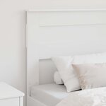 vidaXL Tête de lit Blanc 80 cm Bois d'ingénierie