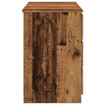 vidaXL Bureau vieux bois 140x50x77 cm bois d'ingénierie