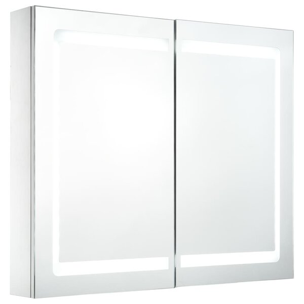vidaXL Armoire de salle de bain à miroir LED 80x12 2x68 cm