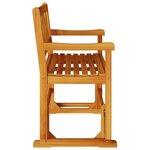 vidaXL Banc à bascule de jardin Marron 110 x 59 x 97 cm