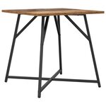 vidaXL Ensemble de tables d'appoint 2 Pièces Bois ancien et noir