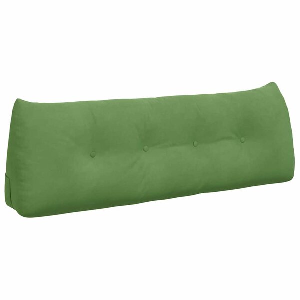 vidaXL Coussin de Dos Vert clair 140 x 24 x 50 cm Velours