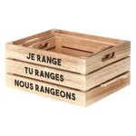 Cagettes de rangement la vie en famille (lot de 3)