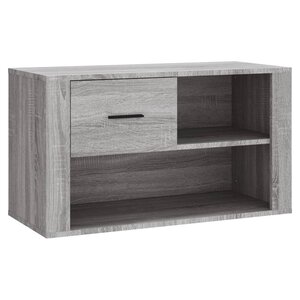 vidaXL Armoire à chaussures Sonoma gris 80x35x45 cm Bois d'ingénierie