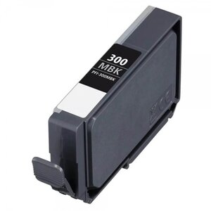 Cartouche compatible Canon PFI300 noir mat - Remplace 4192C001/PFI300MBK