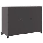 vidaXL Buffet noir 100 5x39x72 cm acier