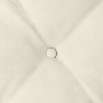 vidaXL Coussin de Dos Crème 100 x 50 cm Tissu en velours côtelé