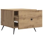 vidaXL Table basse Chêne artisanal 49 x 50 x 40 cm Bois d'ingénierie