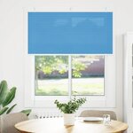 vidaXL Store plissé bleu 120x150 cm largeur du tissu 119 4cm polyester