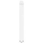 vidaXL Pieds de table à manger en forme de V  3 pièces  blanc  100 x (72-73 3) cm  acier