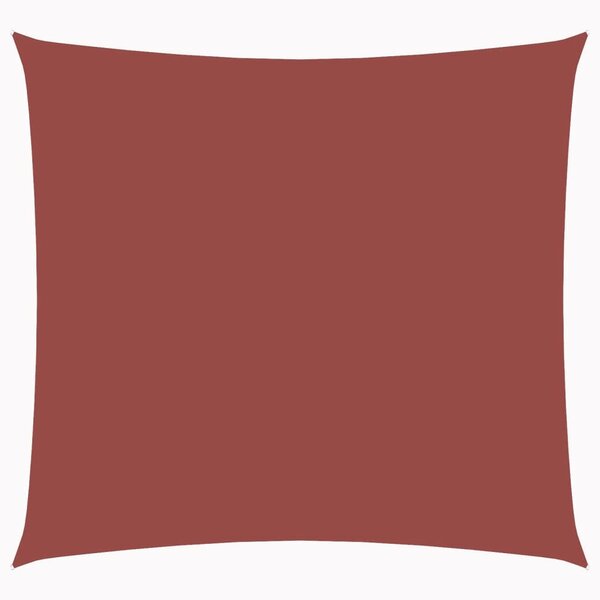vidaXL Voile de parasol Tissu Oxford carré 2 5x2 5 m Terre cuite