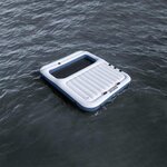 Bestway Île flottante Hydro-Force 2 Pièces Blanc et bleu PVC
