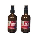 2 flacons spray en verre ambré 100 ml