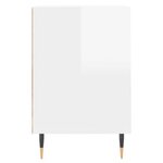 vidaXL Meuble TV Blanc brillant 160x35x55 cm Bois d'ingénierie