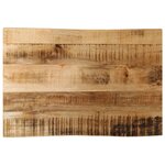 vidaXL Dessus de table bord vivant 60x40x2 5 cm bois de manguier brut