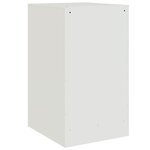 vidaXL Tables de chevet 2 Pièces blanc 34 5x39x62 cm acier