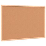 vidaXL Tableau blanc magnétique avec cadre bois de pin massif 60x40 cm