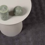 vidaXL Tapis de surface Rond HUARTE Anthracite Ø 200 CM Polyester