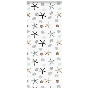 vidaXL Store enrouleur de douche avec cassette largeur du tissu 106 cm