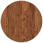 vidaXL Plateau de table Ø 50 x 2 5 cm Rond Bois de chêne massif