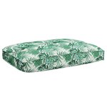vidaXL Coussin de Palette pour Siège  Motif Feuille  120x80x12 cm  Tissu Oxford