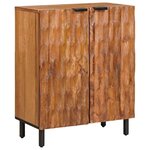 vidaXL Buffet 3 Pièces Finition Acacia Brun 60 x 33 x 75 cm