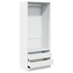 vidaXL Garde-robe blanc 80x50x200 cm bois d'ingénierie