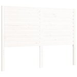 vidaXL Cadre de lit sans matelas blanc bois de pin massif