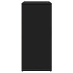 vidaXL Buffet noir 60x31x70 cm bois d'ingénierie