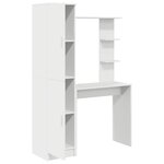 vidaXL Bureau 2 Pièces Blanc