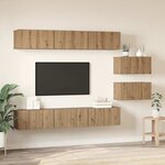 vidaXL Ensemble meuble TV 8 Pièces chêne artisanal 60 x 30 x 30 cm
