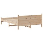 vidaXL Cadre de lit sans matelas 120x190 cm bois de pin massif
