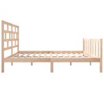 vidaXL Cadre de lit sans matelas bois massif 160x200 cm