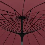 vidaXL Parasol d'extérieur avec mât en aluminium 270 cm rouge bordeaux