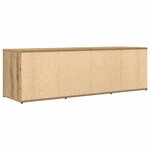 vidaXL Meuble TV chêne artisanal 120x34x37 cm bois d'ingénierie
